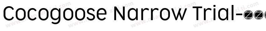 Cocogoose Narrow Trial字体转换